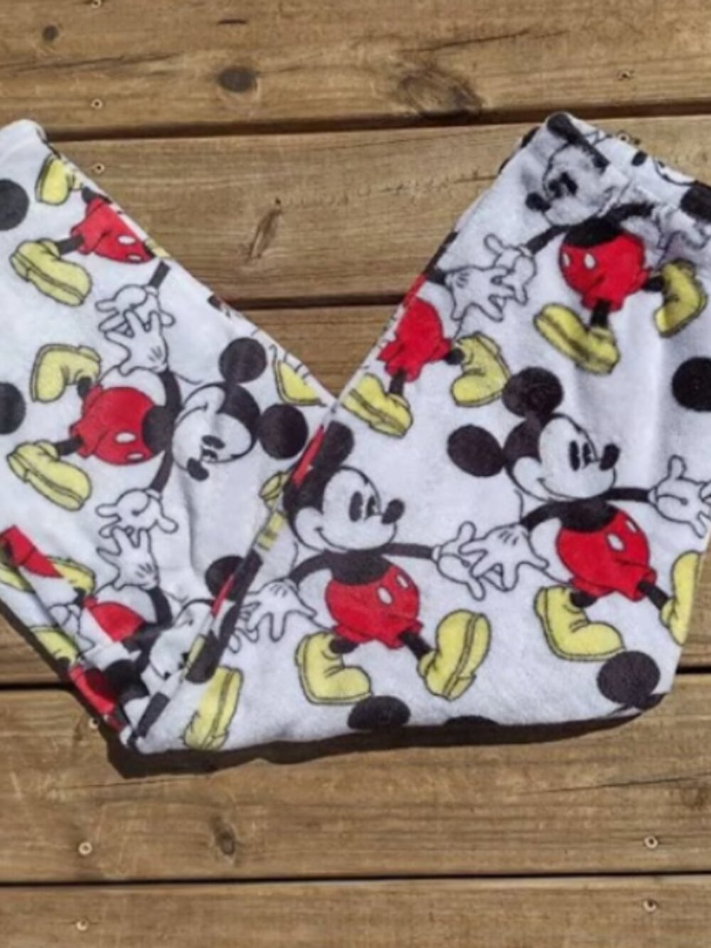 XL Adults Disney Mickey Mouse Fuzzy Lounge Pants Cartoon Soft - Picture 5 of 5